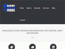 Tablet Screenshot of blayneywholesalefoods.com